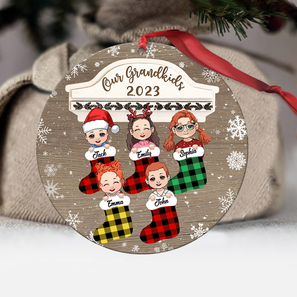 Our Grandkids 2023 - Personalized Grandma Ornament