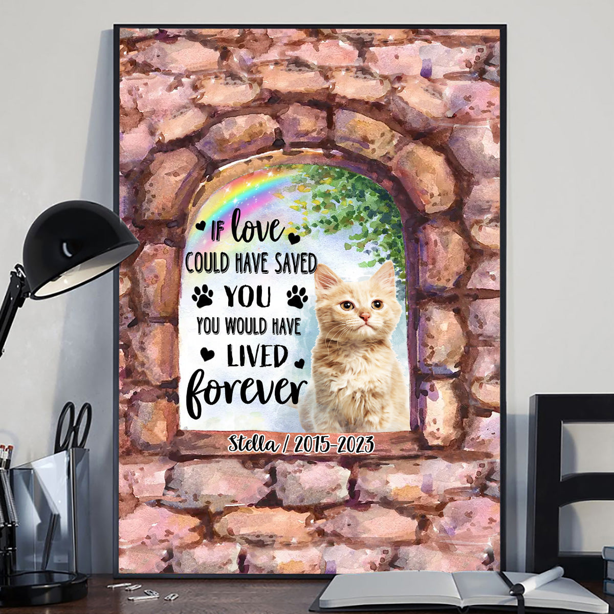 No Longer By My Side - Personalized Dog Canvas And Poster