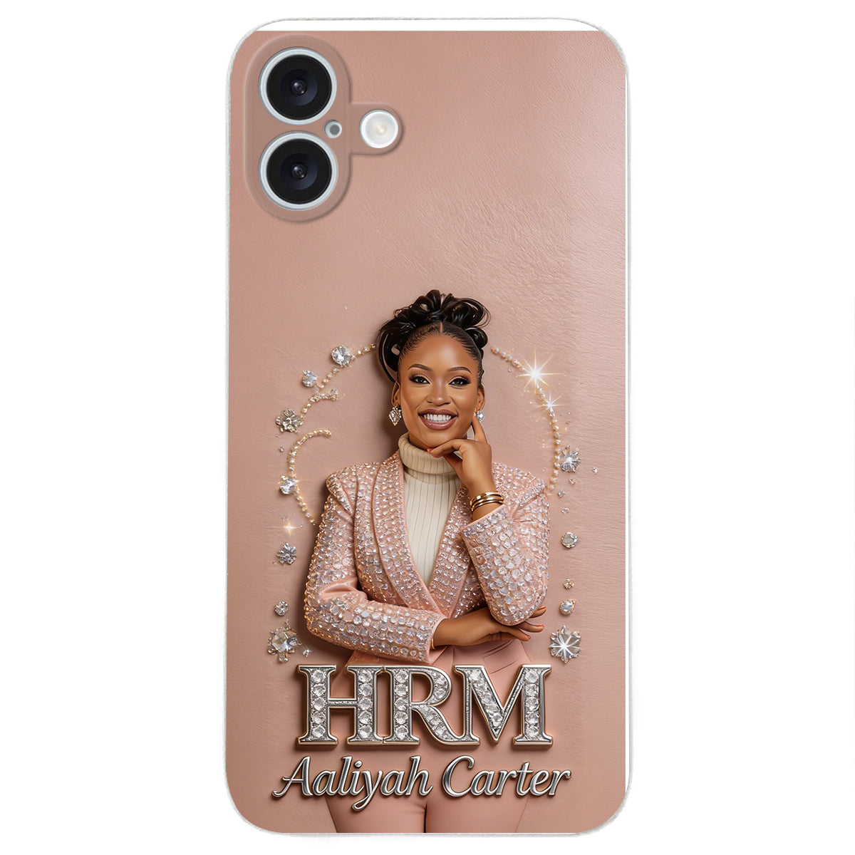 Office Decoration Custom Any Photo - Personalized Colleague 3D Embossed Leather Phone Case