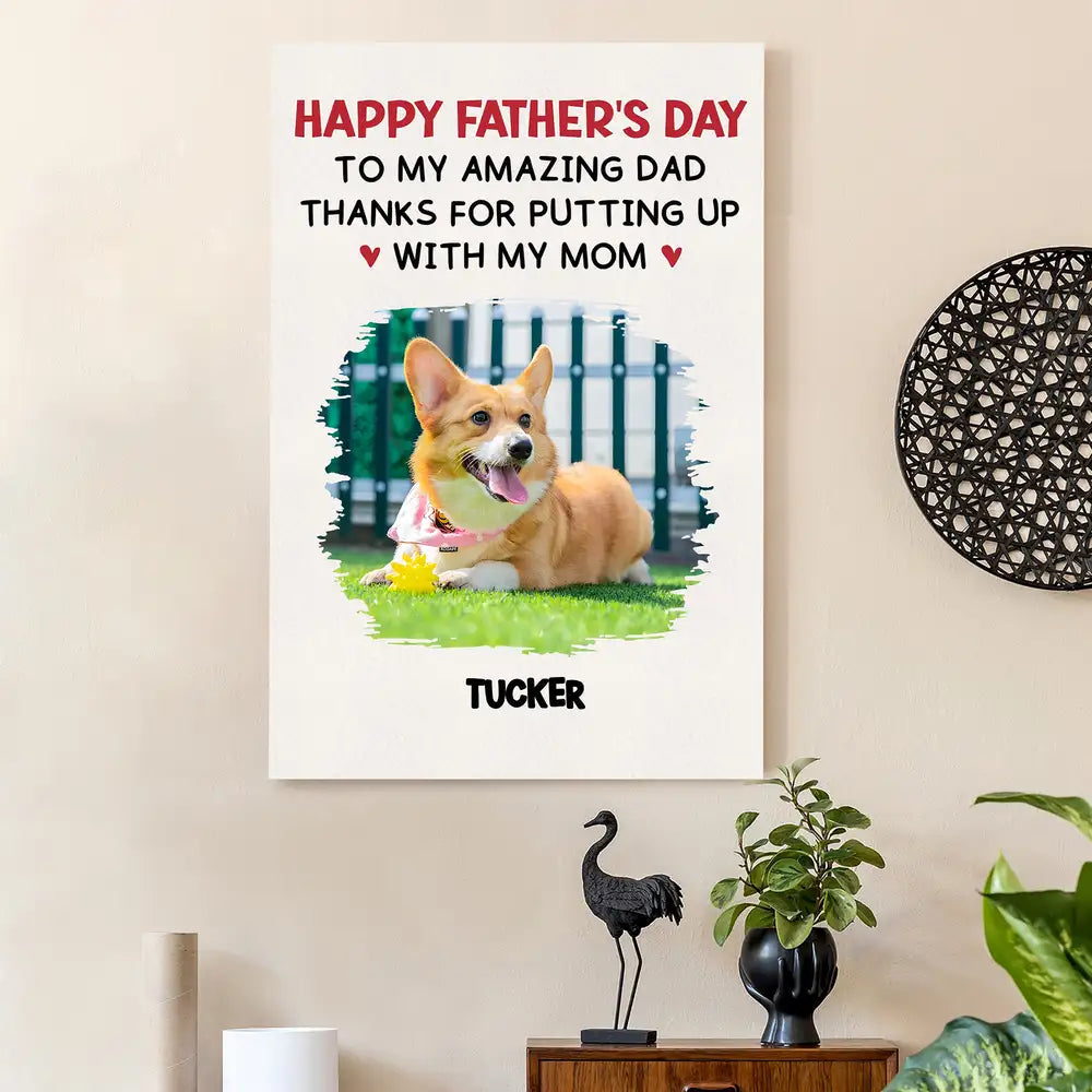 Custom Dog Dad Whiskey Glass – Personalized Father's Day Gift