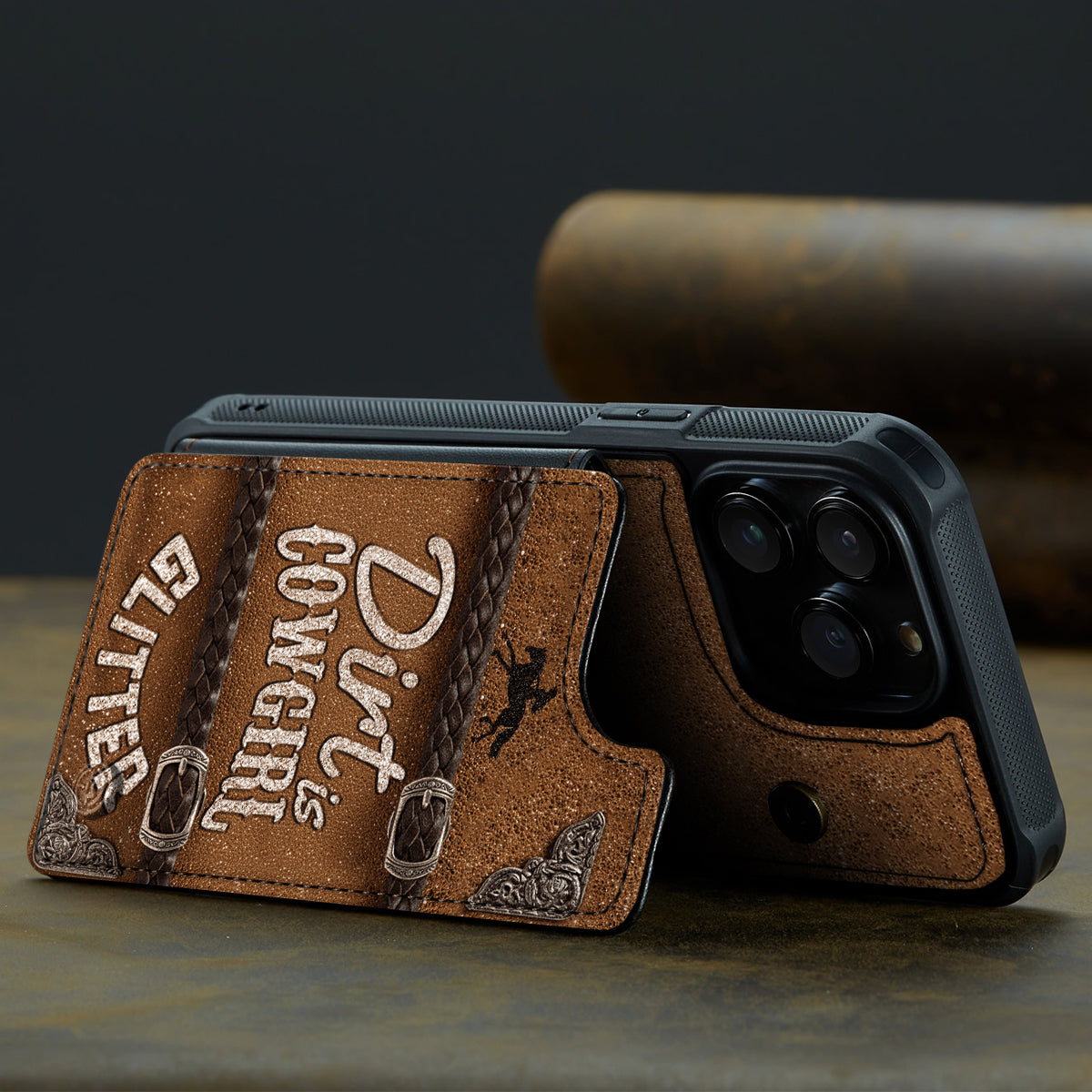 Dirt is Cowgirl Glitter - Personalized Cowgirl Fully Printed Wallet Phone Case