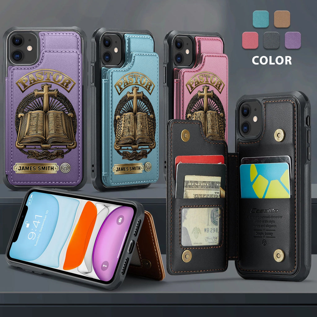 Gift For Pastor - Personalized Pastor Wallet Phone Case