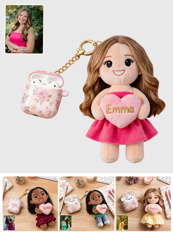Custom Any Photo Unique Charm - Personalized Self Love Plush Keychain