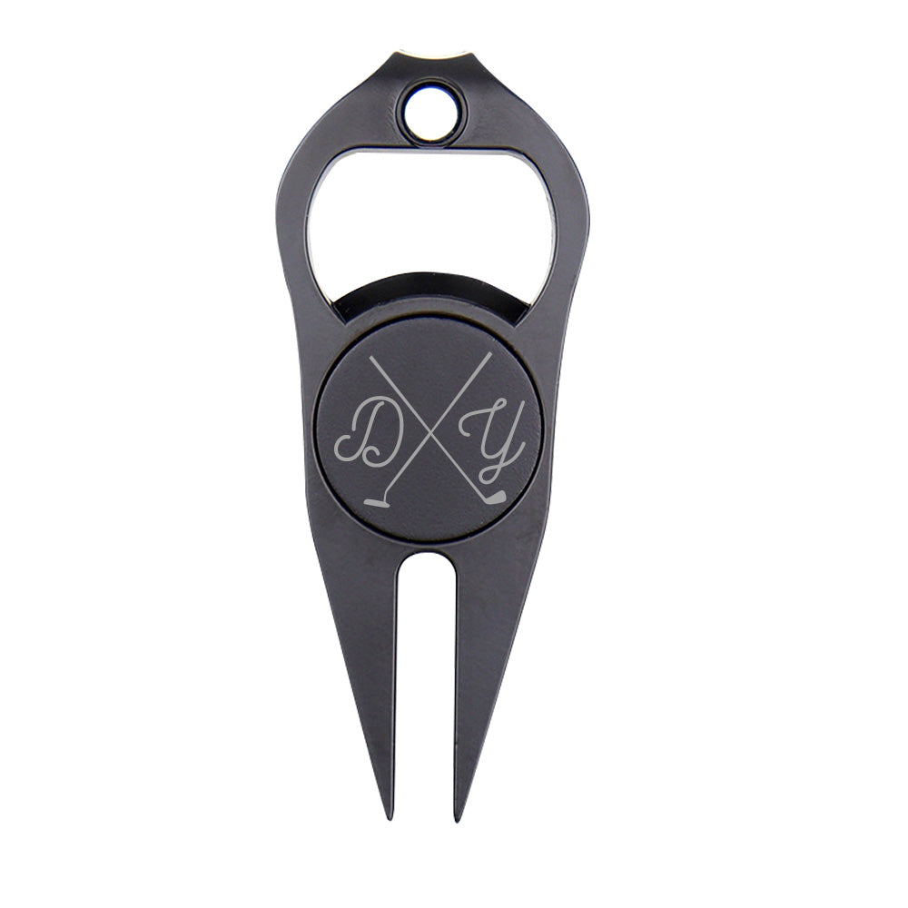 Golfing Partner For Life Bottle Opener - Golf gift for dad, him, boyfriend, husband, grandpa - Personalized Golf Fork Ball Marker
