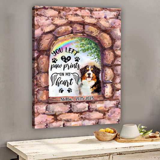 No Longer By My Side - Personalized Dog Canvas And Poster