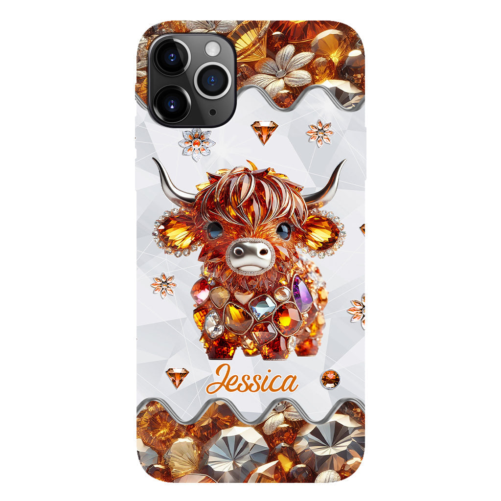 Just A Girl Who Loves Highland Cows - Personalized Full Print Phone Case