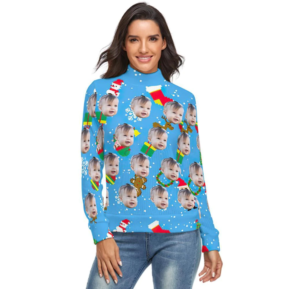 Custom Face Turtleneck - Personalized Turtleneck