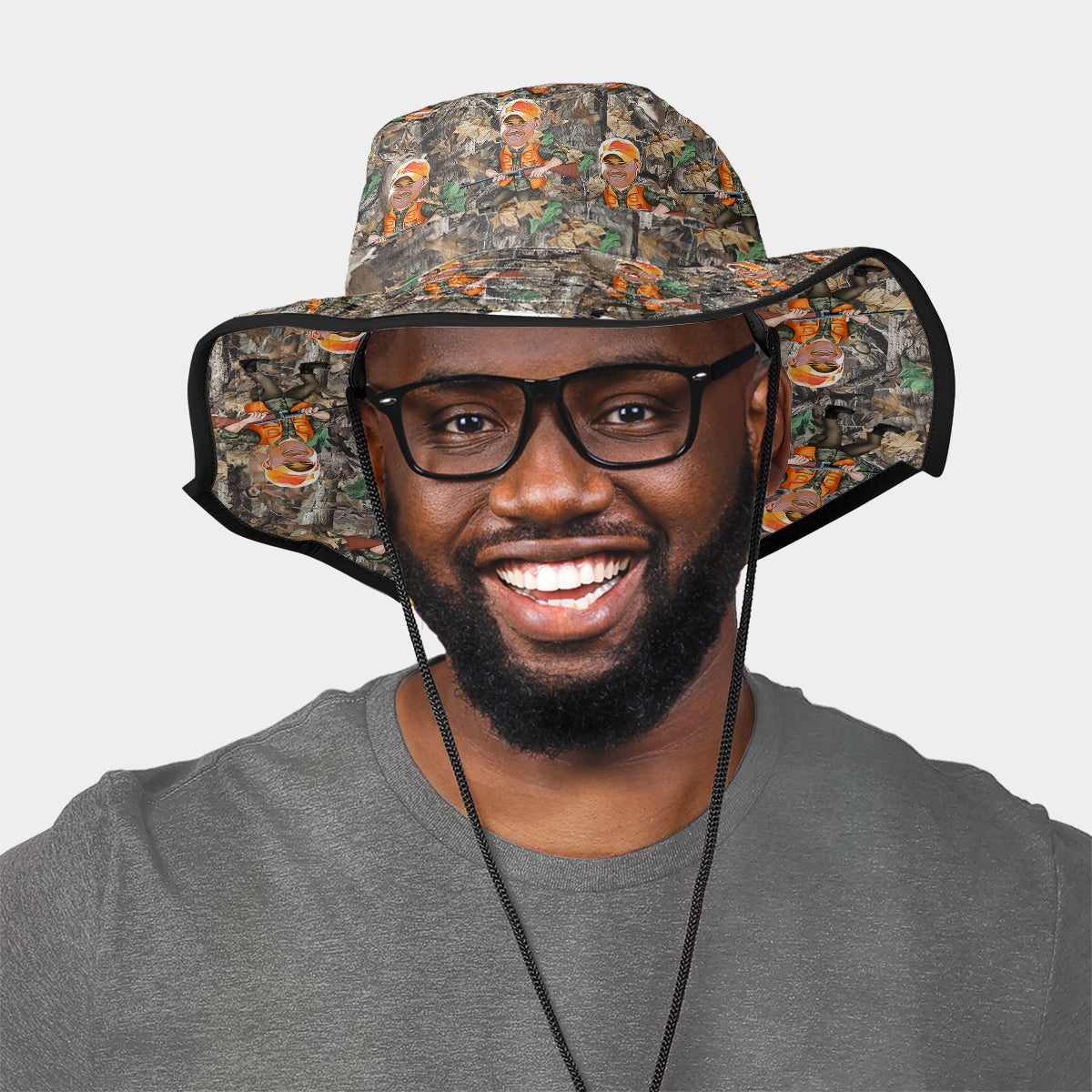 Photo Inserted Hunter - Personalized Hunting Boonie Hat
