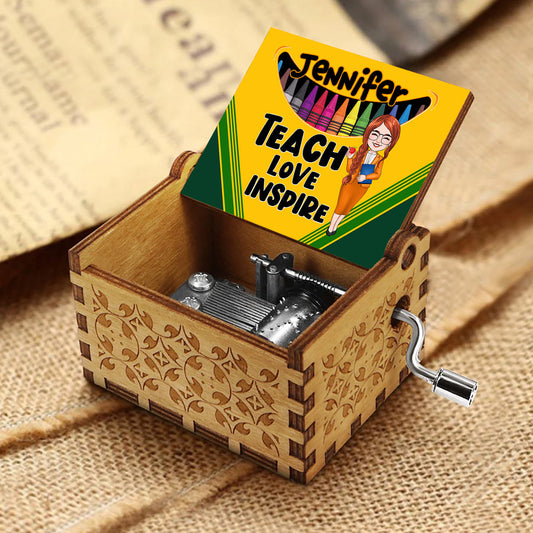 Positive Affirmations Butterfly - Personalized Butterfly Hand Crank Music Box