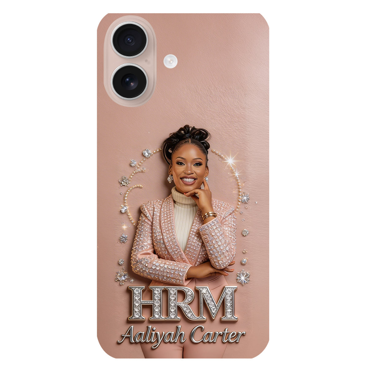 Office Decoration Custom Any Photo - Personalized Colleague 3D Embossed Leather Phone Case
