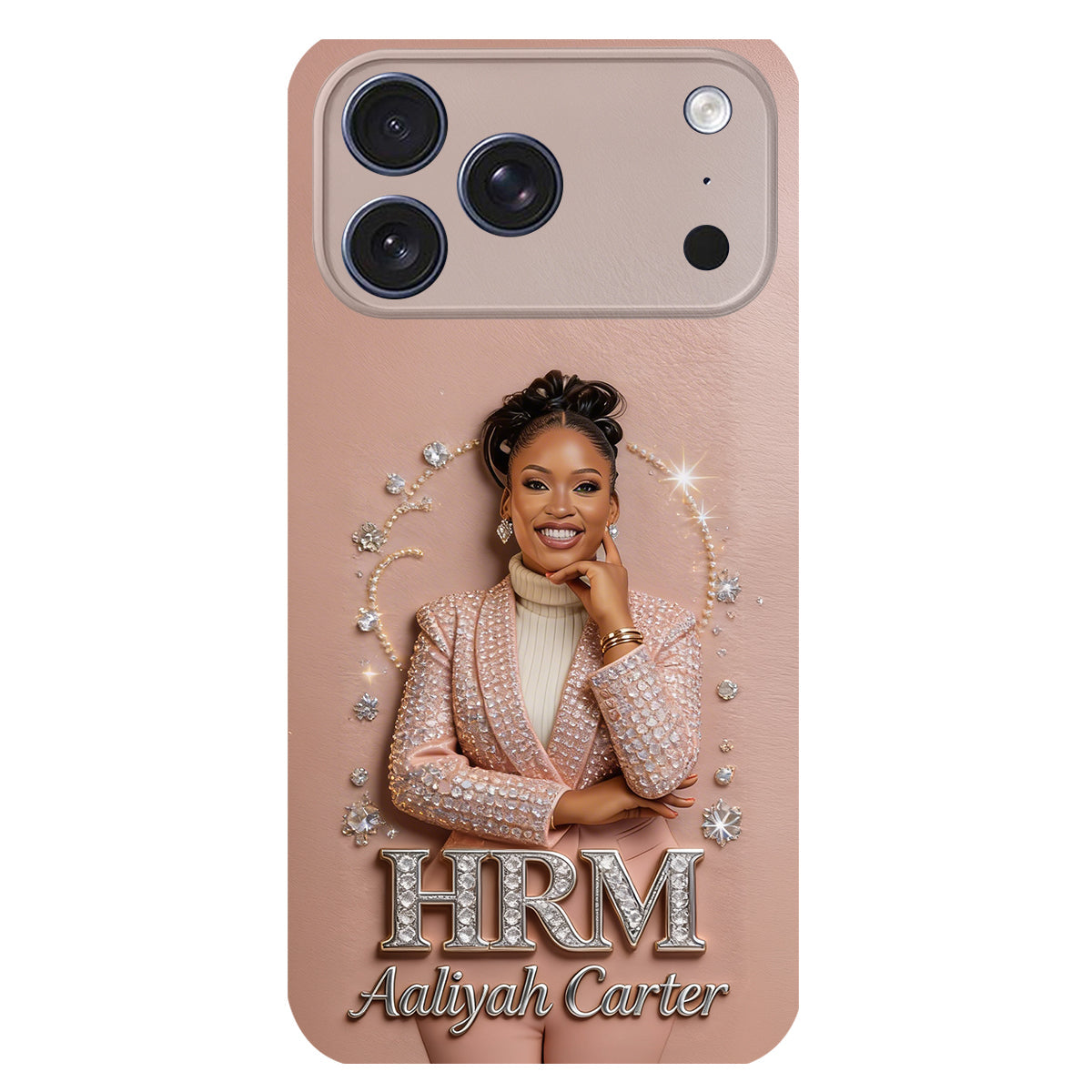 Office Decoration Custom Any Photo - Personalized Colleague 3D Embossed Leather Phone Case