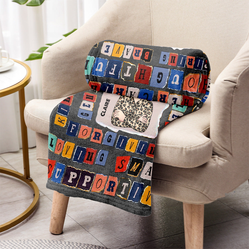 Mother Loving Beautiful - Personalized Mother's Day Mother Blanket
