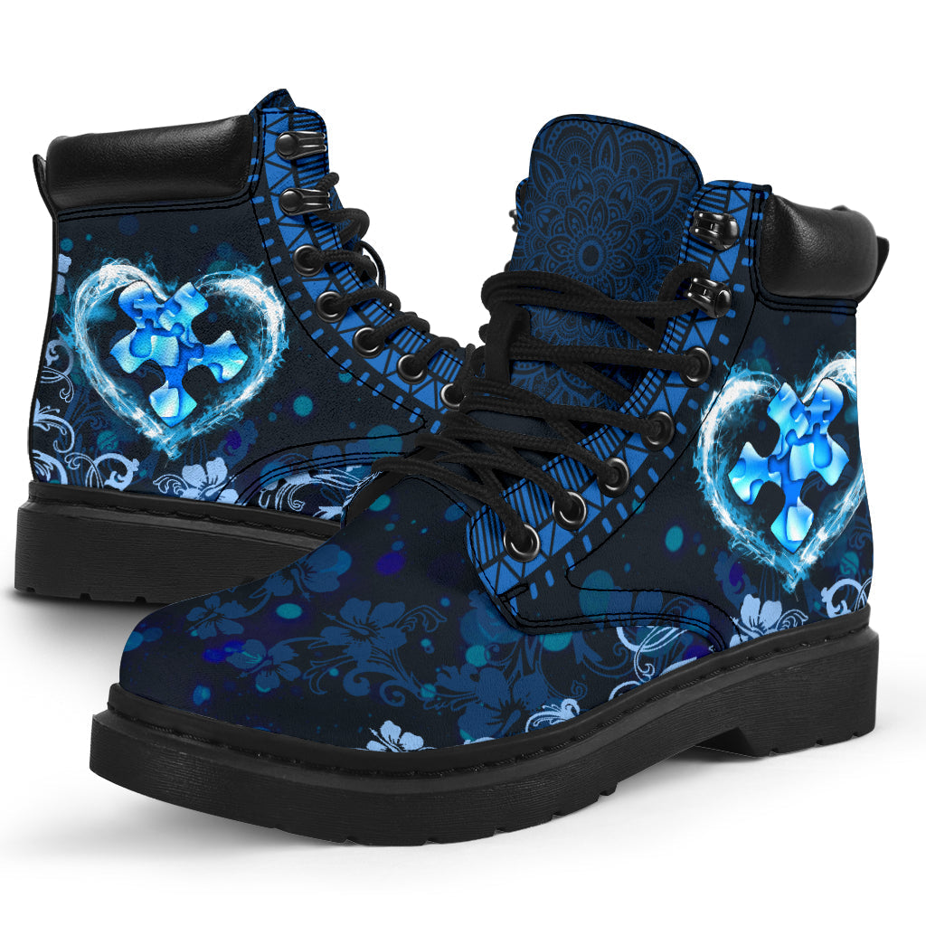Love Someone With Autism Autism Awareness All Season Boots 0622