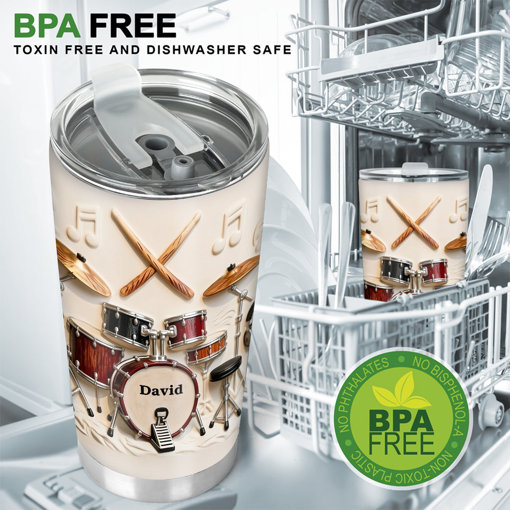 Awsome Drummer - Personalized Drummer Tumbler
