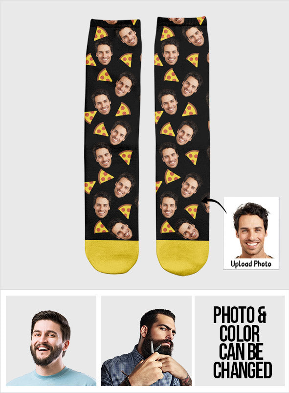 Funny Icon Pattern - Personalized Step Dad Socks