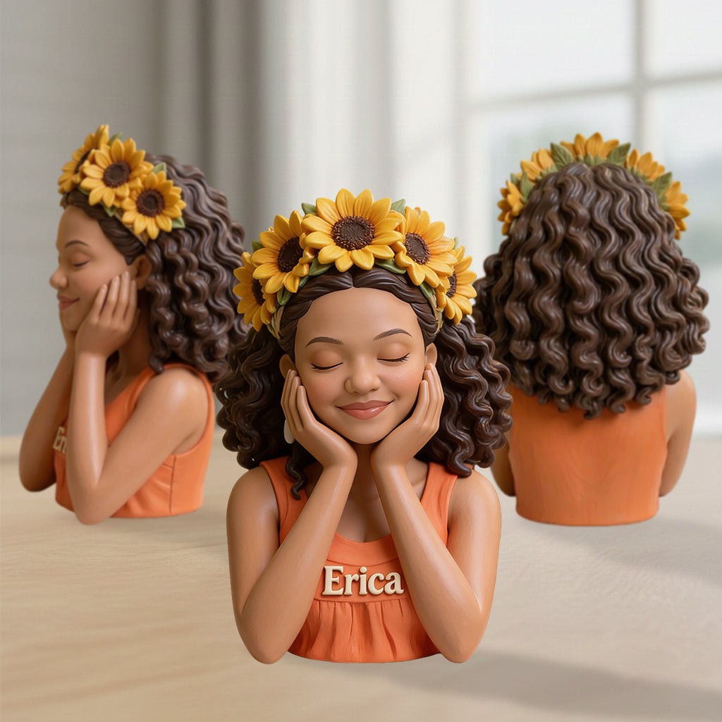 Any Flower Unique Gift - Personalized Self Love Premium 3D Figurine