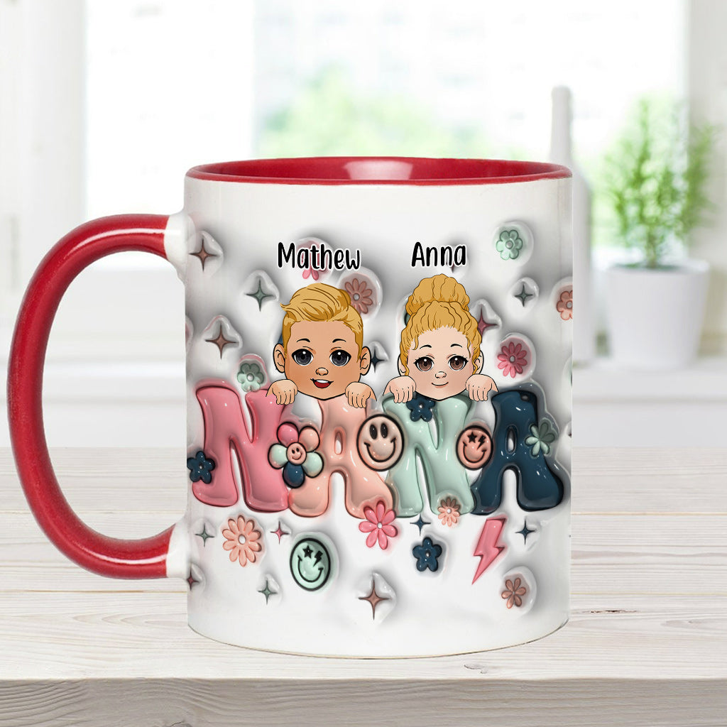 Best Grandma/Nana/Mimi Ever - Gift for grandma - Personalized Accent Mug