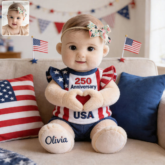 250 Anniversary Keepsake Gift - Personalized Kid Premium Faux Fur Pillow