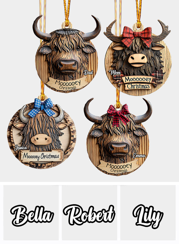 Moody Christmas - Personalized Family Ornament