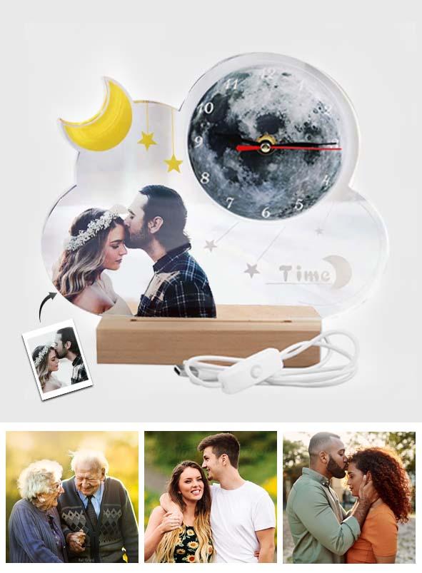 Any Photos - Personalized Couple Photo Clock