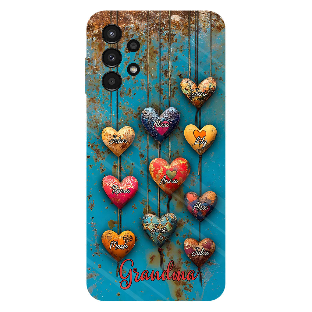 Grandma's Mom's Sweethearts - Personalized Grandma Full Print Phone Case