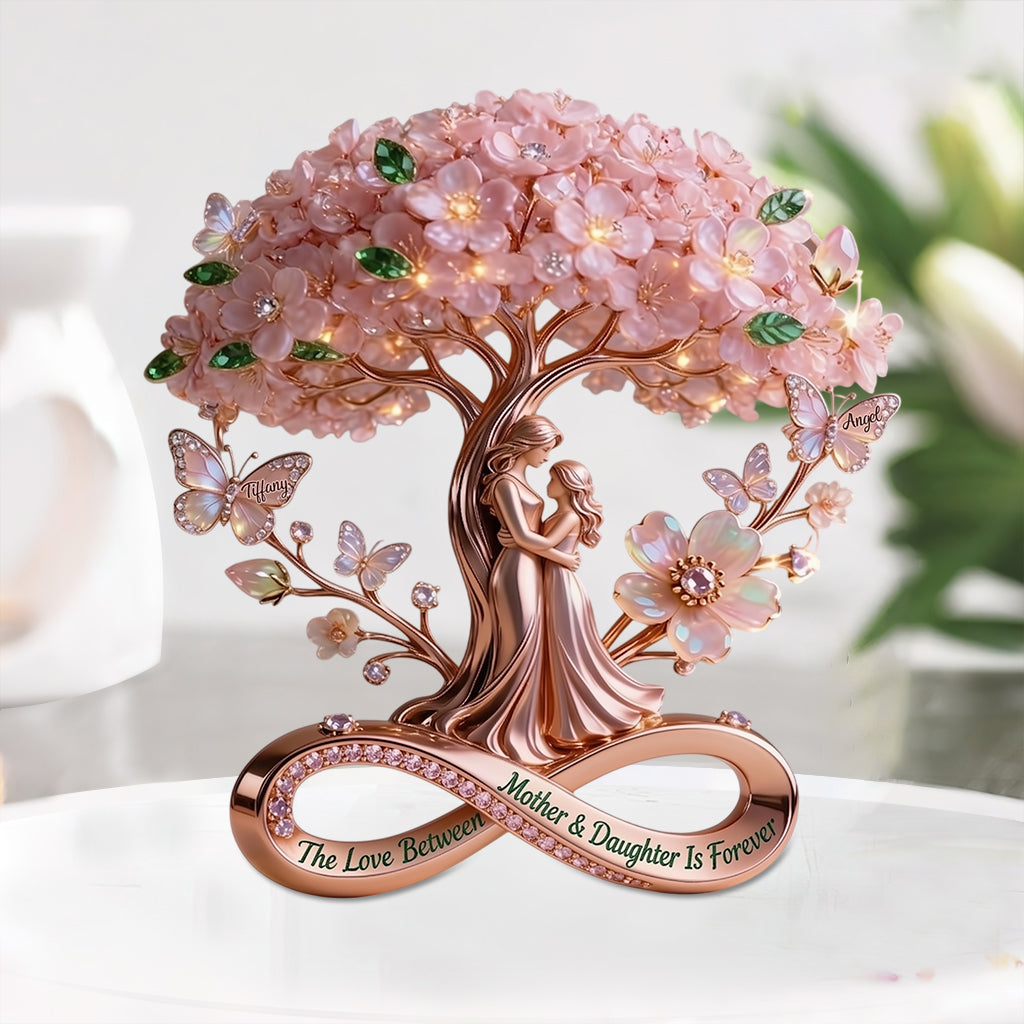 Love Between Mother & Daughter Is Forever - Personalized Mother Custom Shaped Acrylic Plaque
