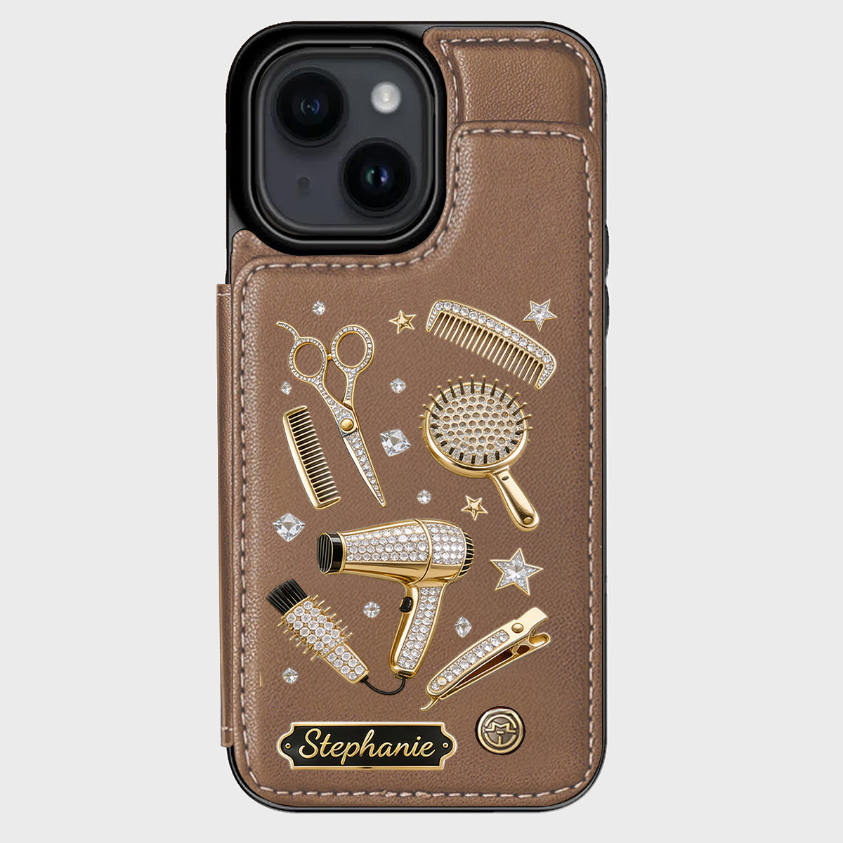 Hairdresser Scissors Salon Decor - Personalized Hairdresser Wallet Phone Case
