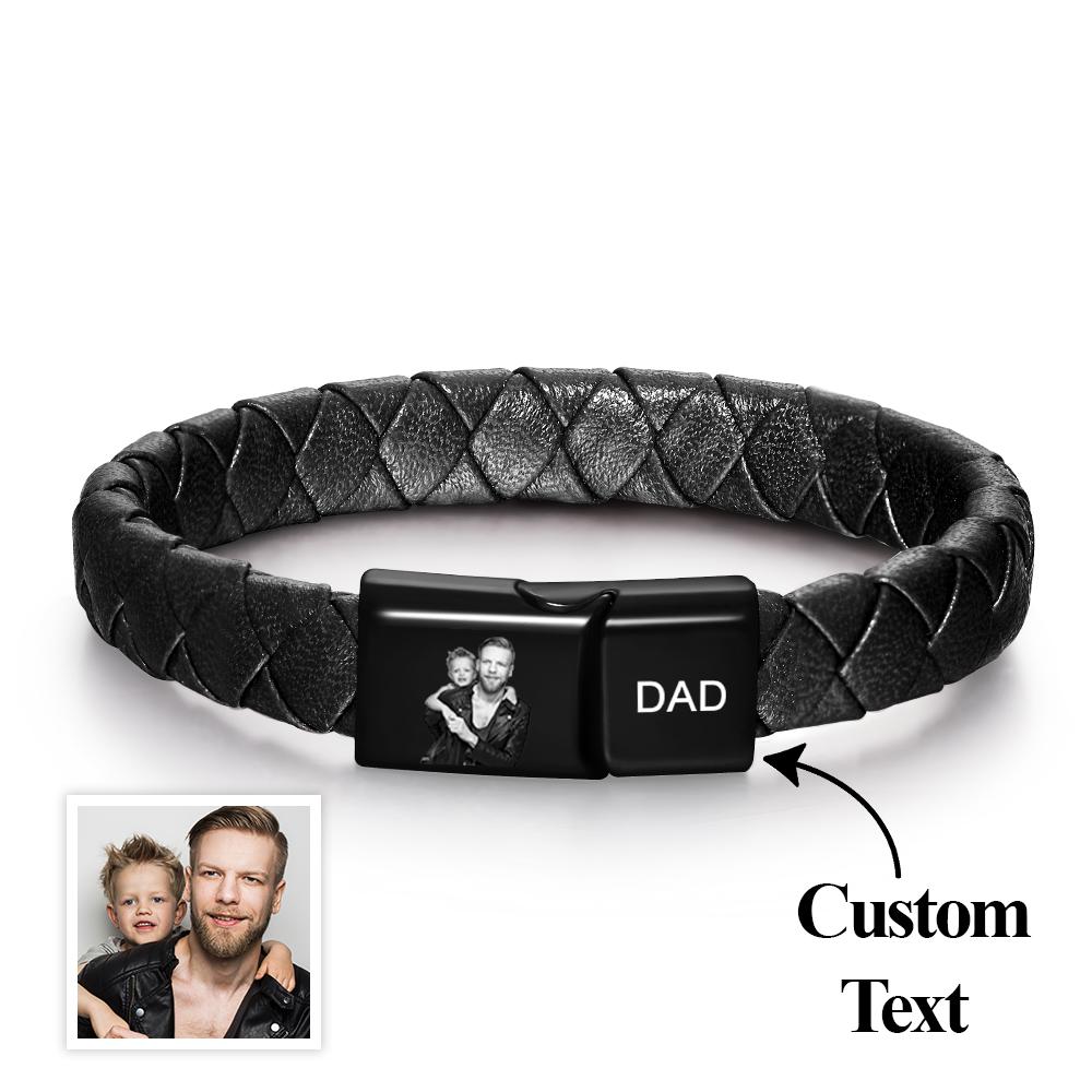 Any Photo - Personalized Photo Engraved Bracelet