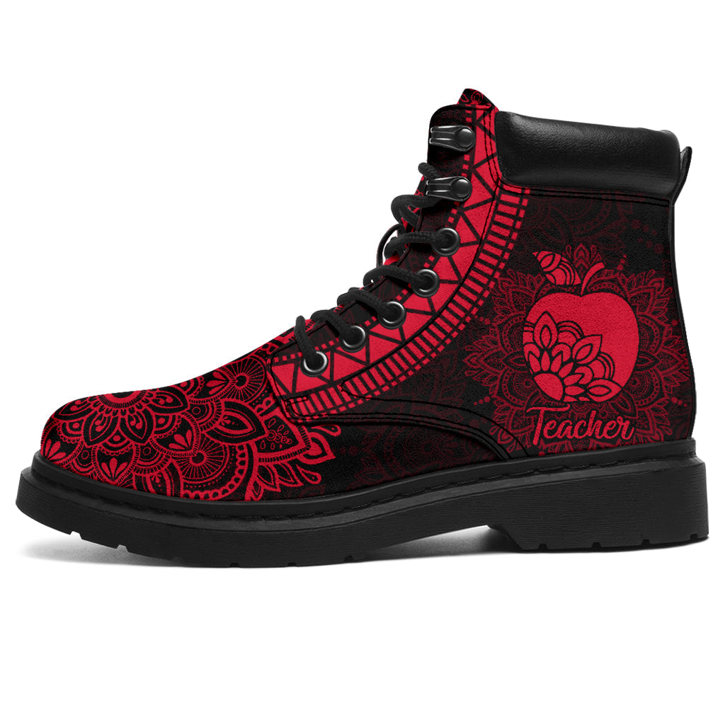 Teacher Mandala Apple Teacher All Season Boots 0622