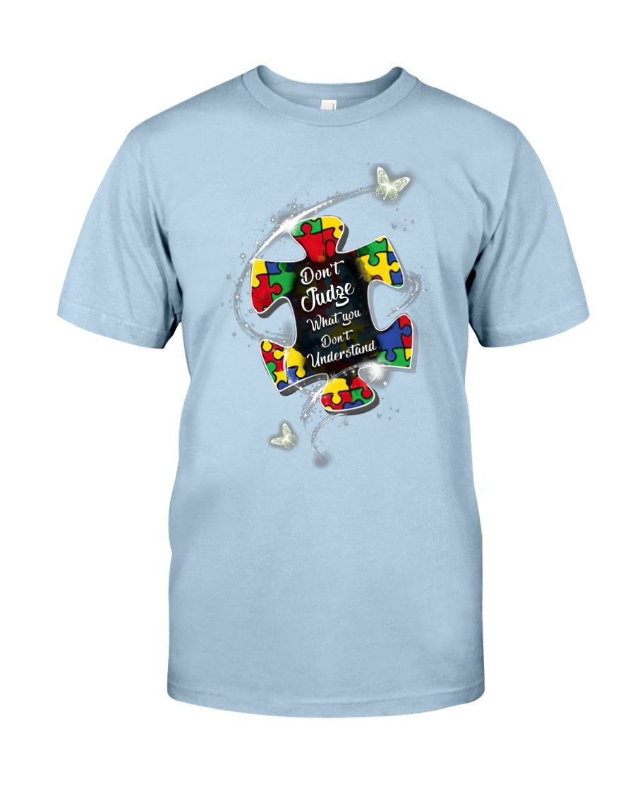 Autism Don't Judge Autism Awareness T-shirt and Hoodie