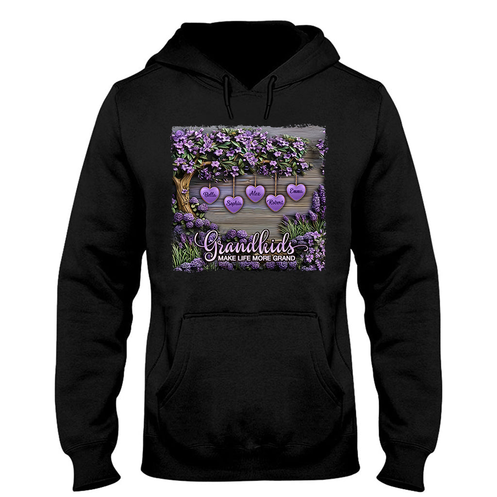Grandkids Make Life More Grand - Personalized Grandma T-shirt And Hoodie
