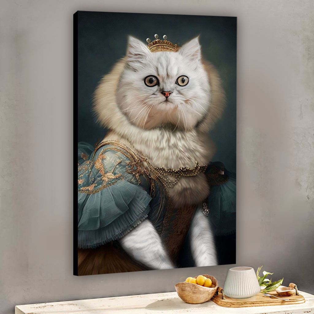 Royal Portrait - Personalized Cat Canvas And Poster