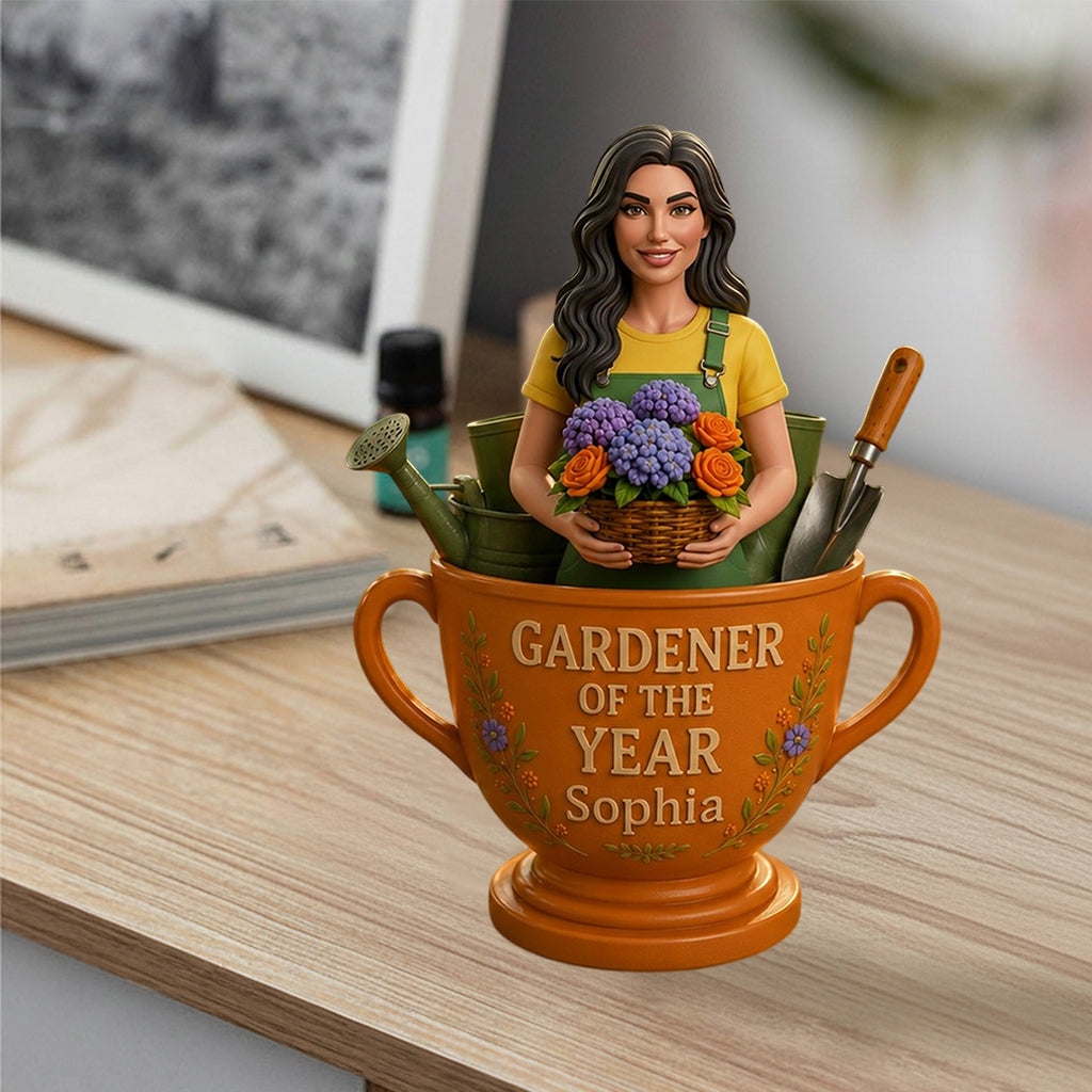 Gardener Of The Year - Personalized Gardening Premium 3D Figurine