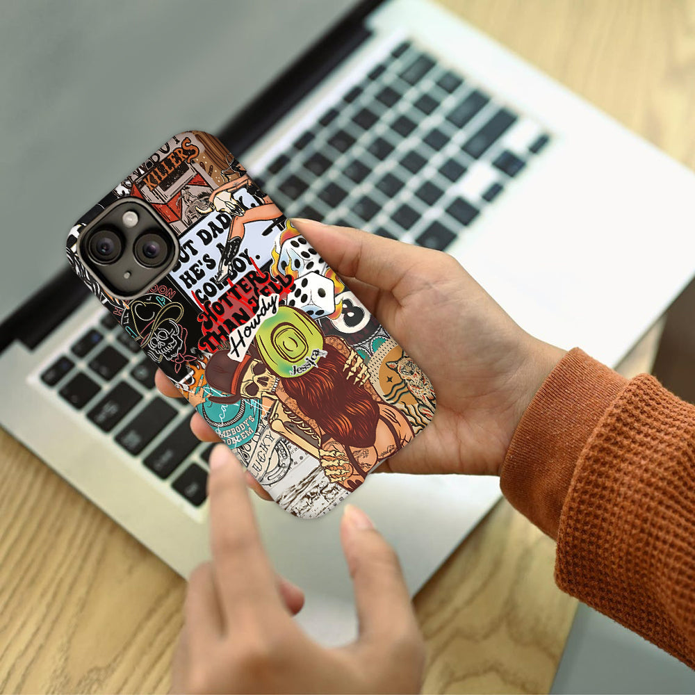 Howdy Cowgirl - Personalized Cowgirl Full Print Phone Case