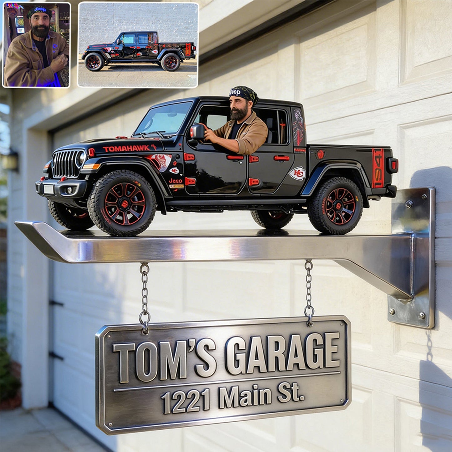 Custom Garage Sign - Personalized Car Lover Wooden Wall Mount Sign