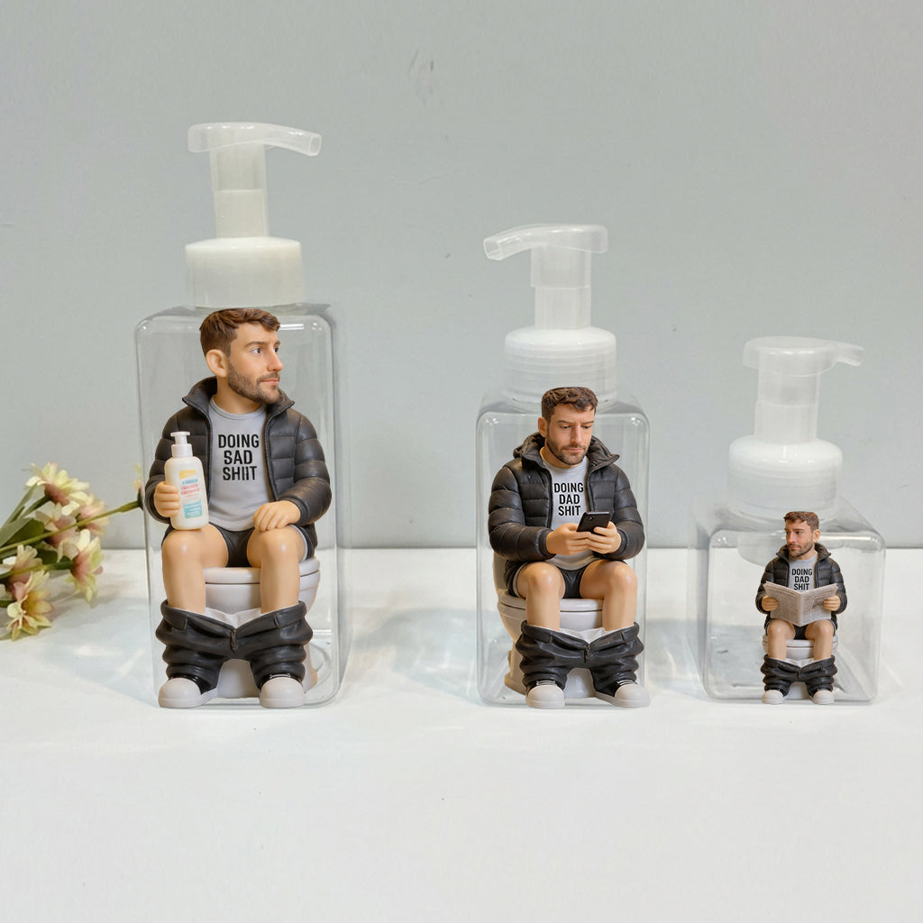 Doing Dad Sh*t, Funny Pack Of Three Bathroom Dispenser, Father's Day Gift - Personalized Father Pump Dispenser