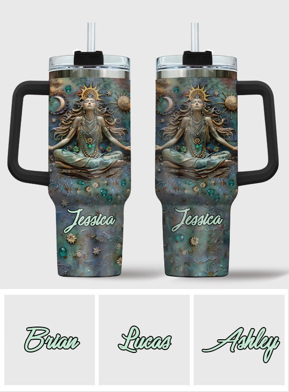 Lose Your Mind Find Your Soul - Personalized Yoga Tumbler With Handle