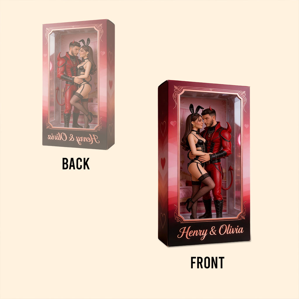 Any Photo Couple Love Costume - Personalized Spicy Couple Custom Shaped Acrylic Plaque