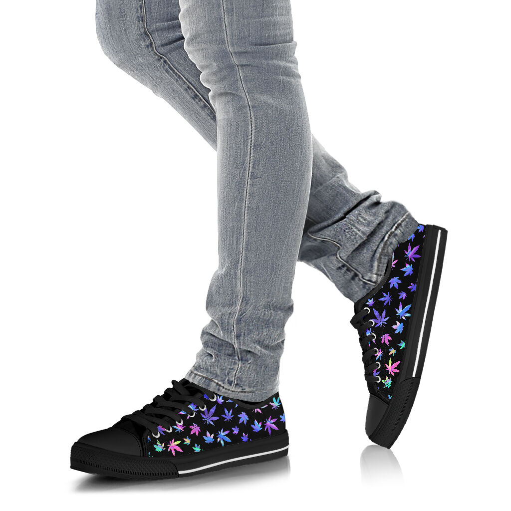 Holographic Background Autism Awareness Low Top Shoes 0622