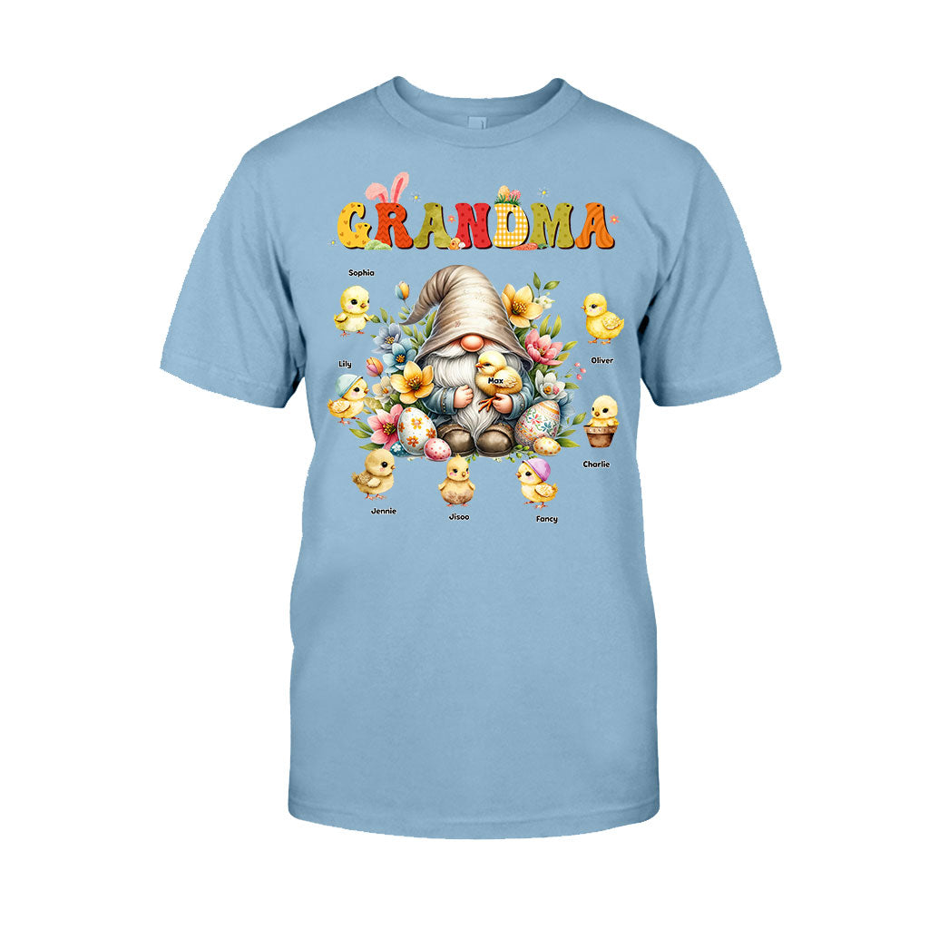 Gift For Grandma Easter Gnome - Personalized Grandma T-shirt And Hoodie