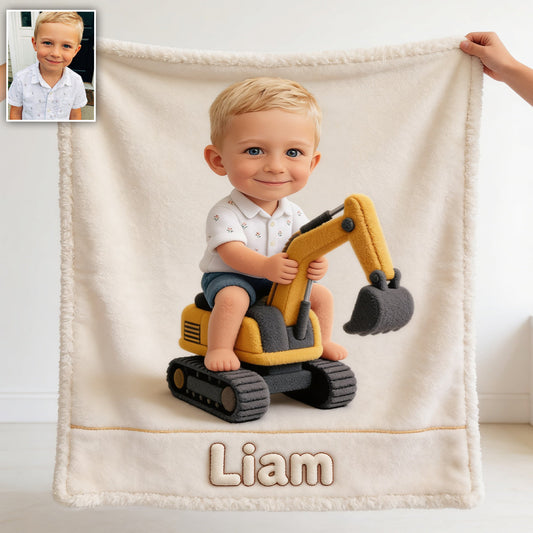 Any Photo, Any Animal Or Vehicle - Personalized Kid Blanket