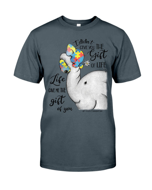 Elephant Life Gave Me The Gift Of You - Autism Awareness T-shirt and Hoodie 0520