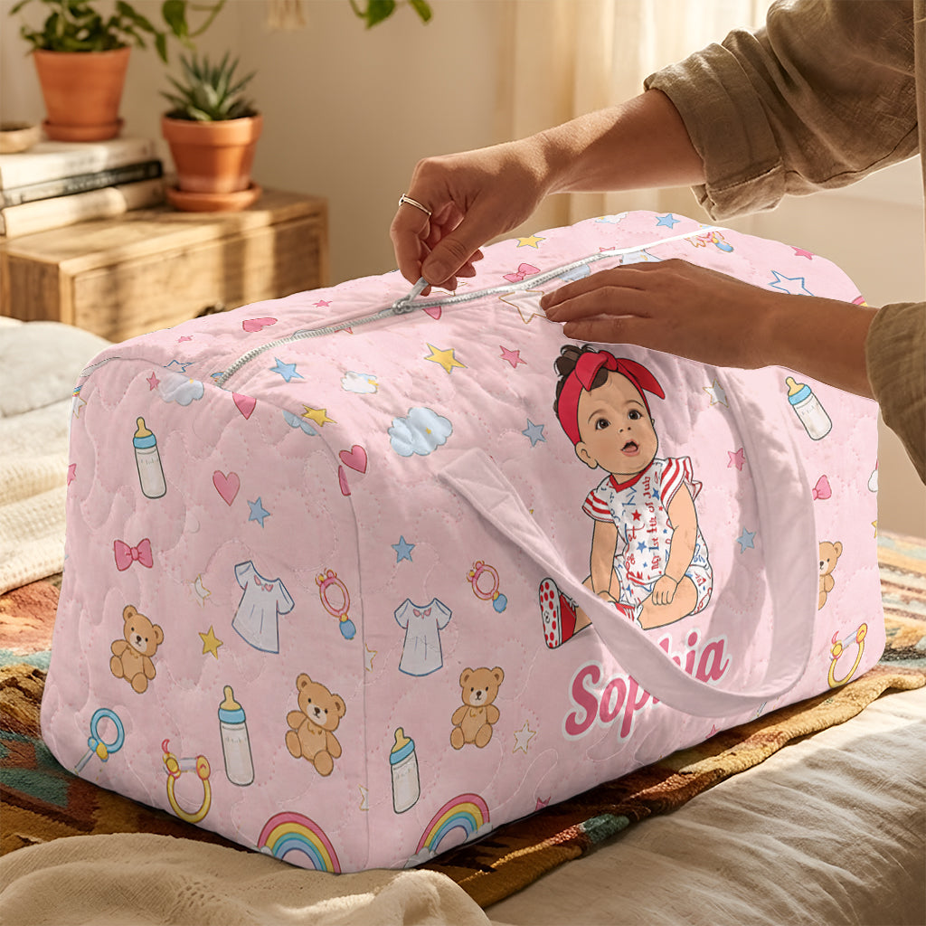 Custom Any Photo - Personalized Kid Quilted Duffle Bag