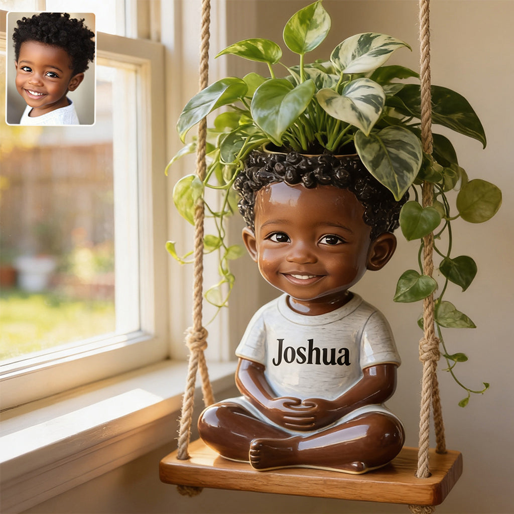 Little Bloom Swing - Personalized Kid Hanging Pot
