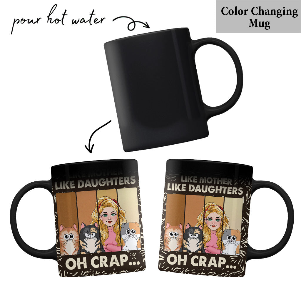 Like Mother Father Like Daughter Son Cats Dogs Pet Lover - Personalized Cat Mug