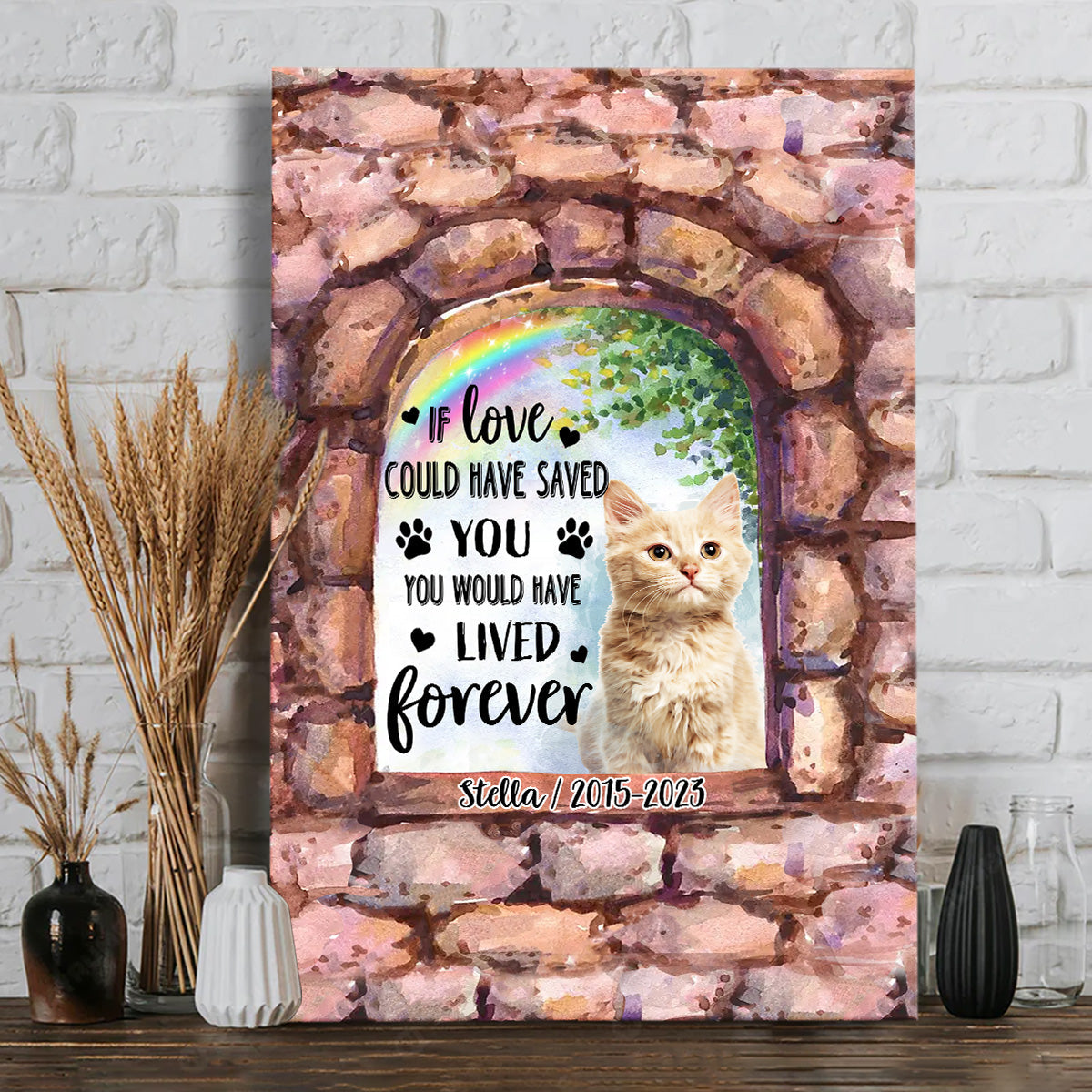No Longer By My Side - Personalized Dog Canvas And Poster