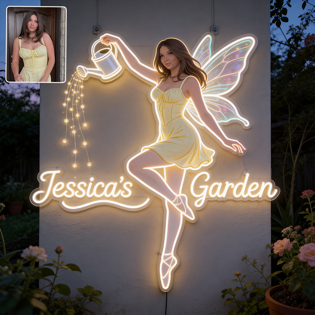 Fairy Garden - Personalized Gardening LED Light Acrylic Sign