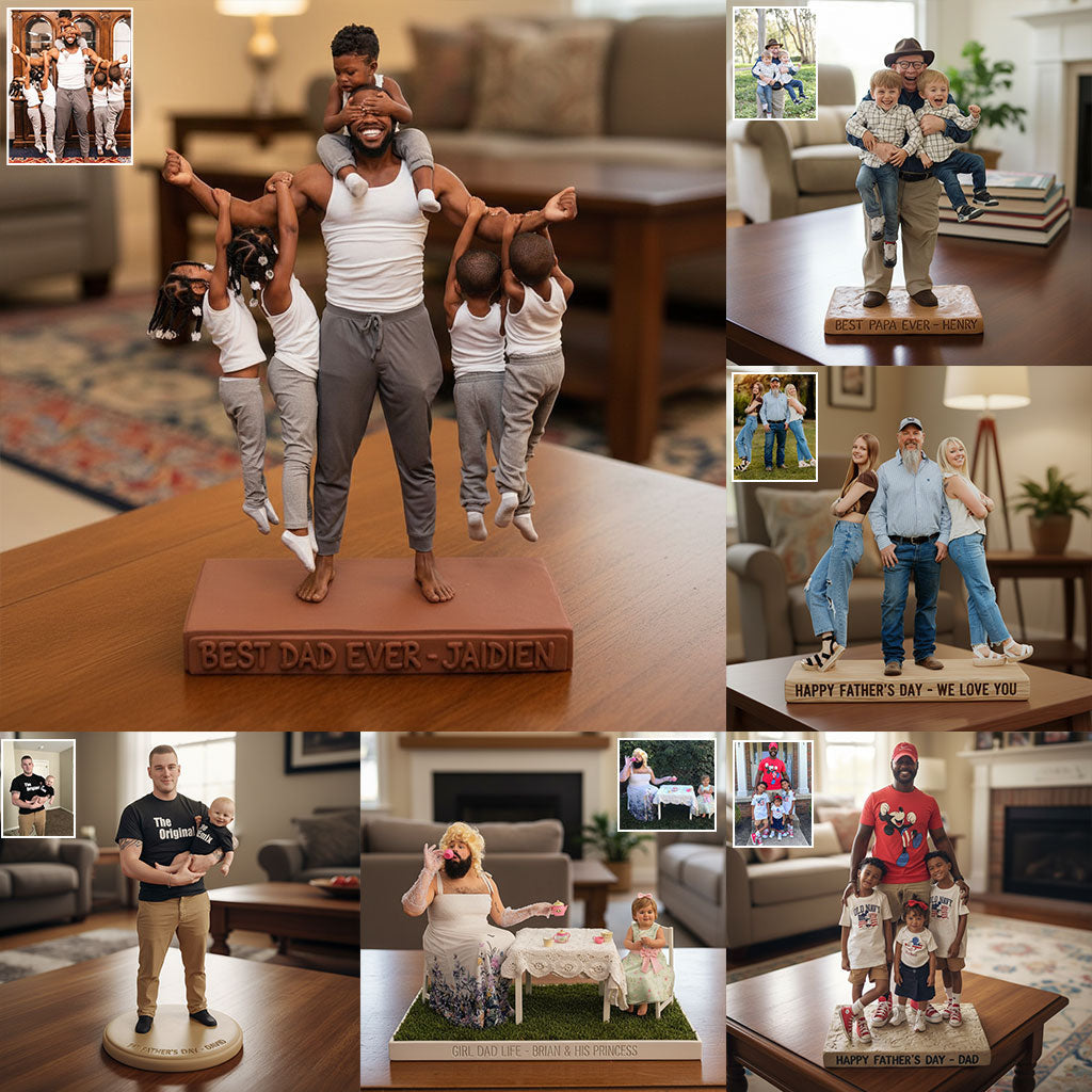 Custom Any Photo Best Gift For Dad, Grandpa - Personalized Father Custom Shaped Acrylic Plaque