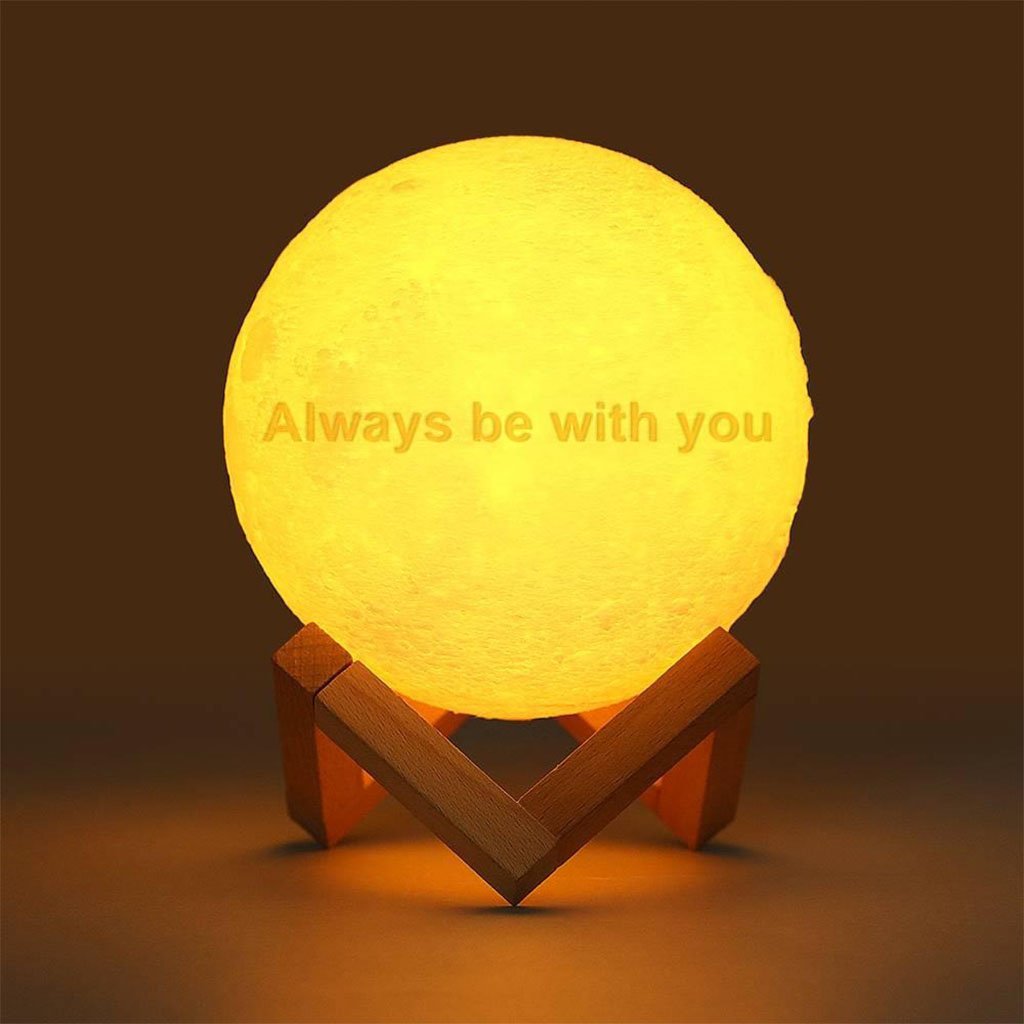 Any Photo - gift for cat lover, dog lover - Personalized Photo Moon Lamp