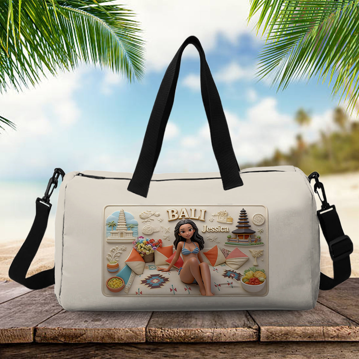 Just A Girl Who Loves Travelling - Personalized Travelling Duffle Bag